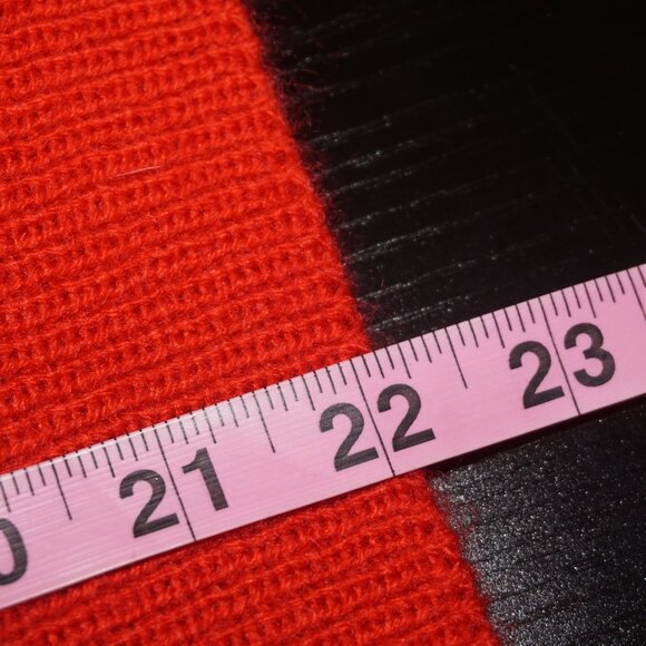 Vintage 70s DVF Diane Von Furstenberg Red Knit Sweater - Picture 10 of 10